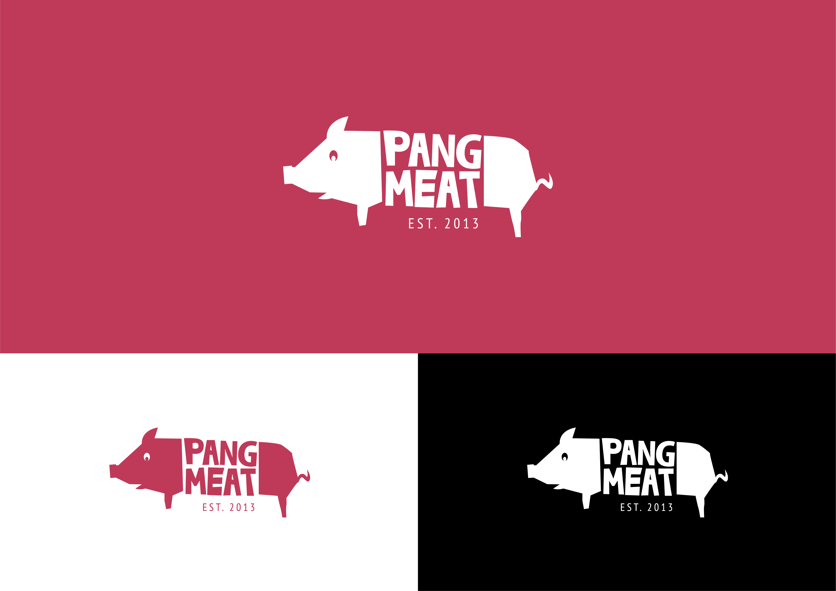 Pang Meat logo design